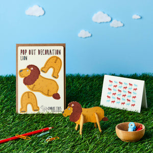 Pop Out Lion Greeting Card