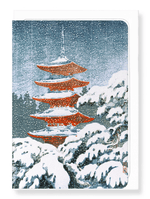Load image into Gallery viewer, NIKKO PAGODA: Japanese Greeting Card
