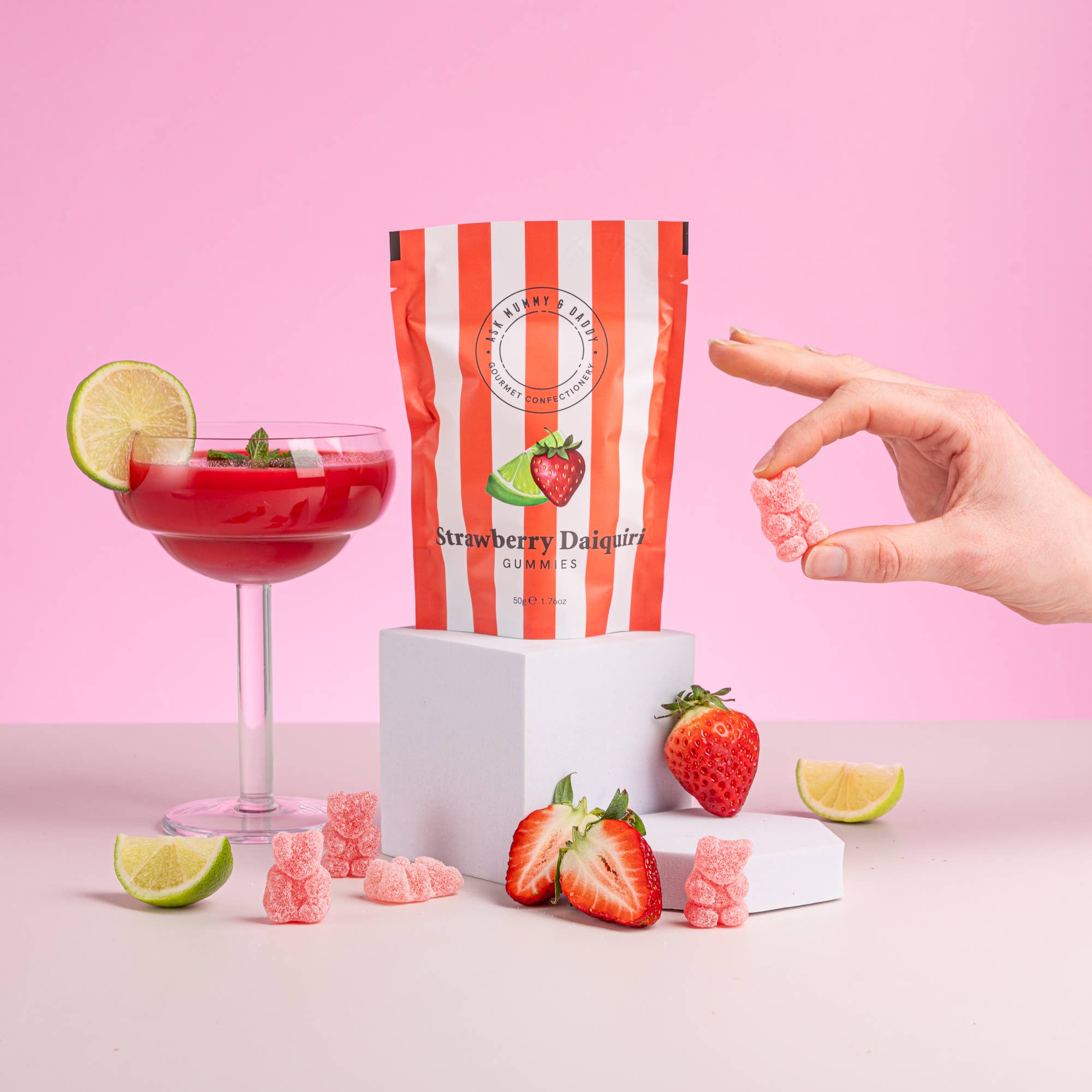 Strawberry Daiquiri Cocktail Gummies - 50g