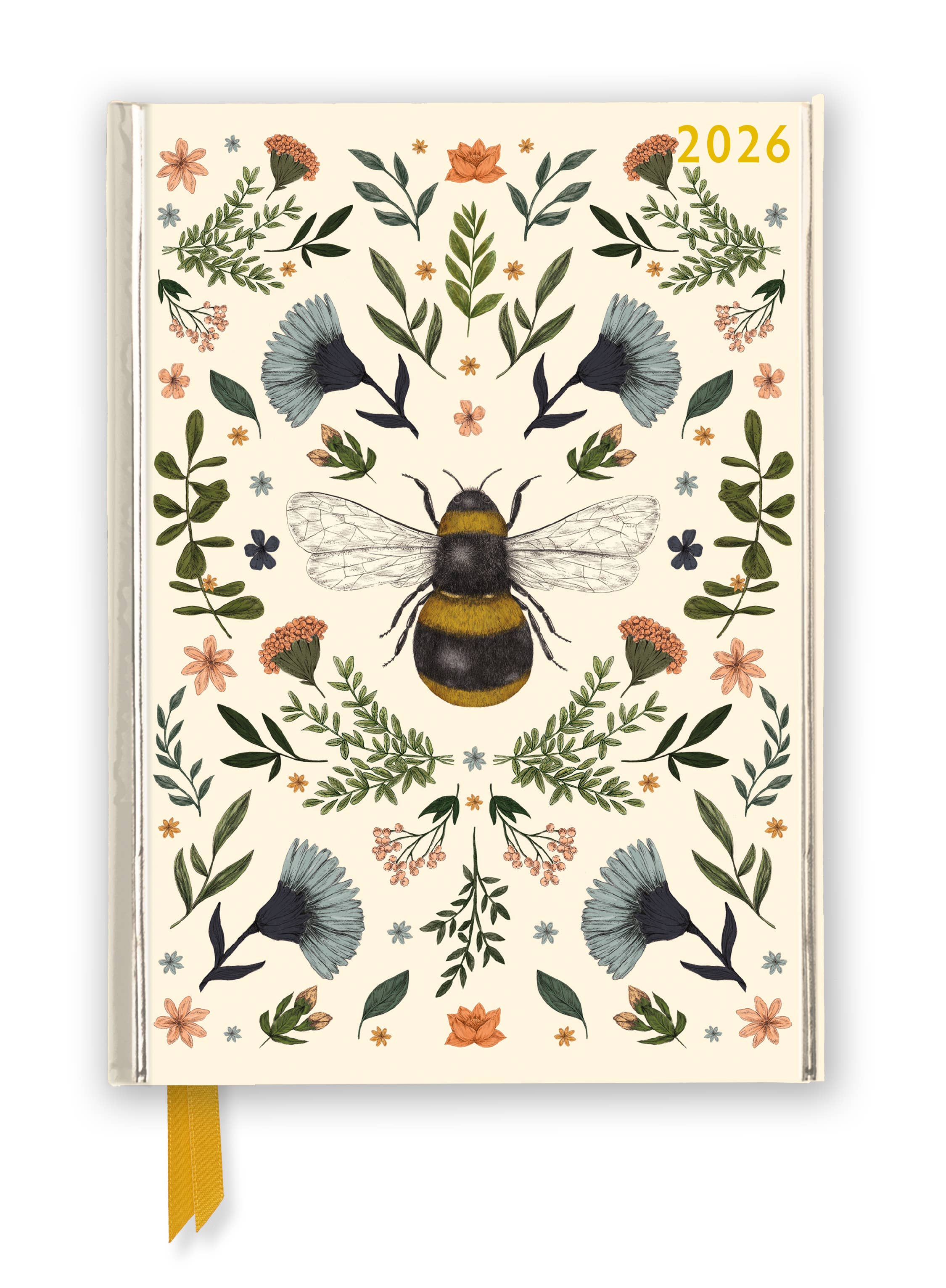 Jade Mosinski: Botanical Bee 2026 Luxury Diary Planner - Pag: Flame Tree Calendars