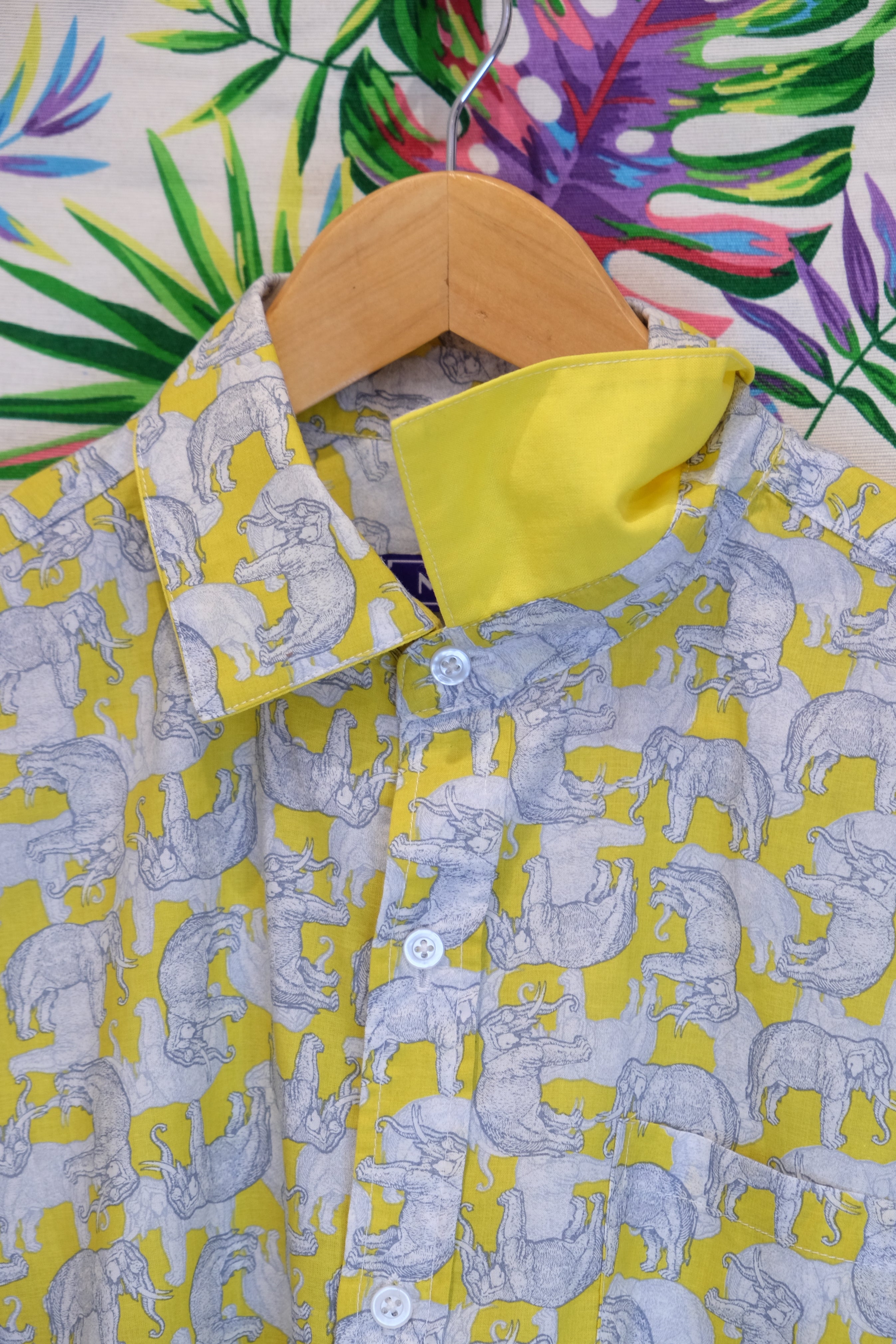 Temple Elephant Cotton Shirt
