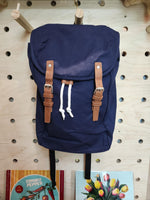 Load image into Gallery viewer, Vintage Backpack - French Navy
