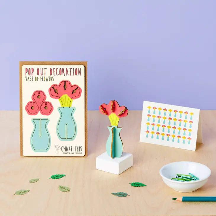 Vase of Flowers Pop Out card