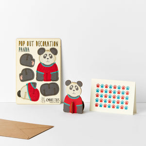 Pop Out Panda Greeting Card