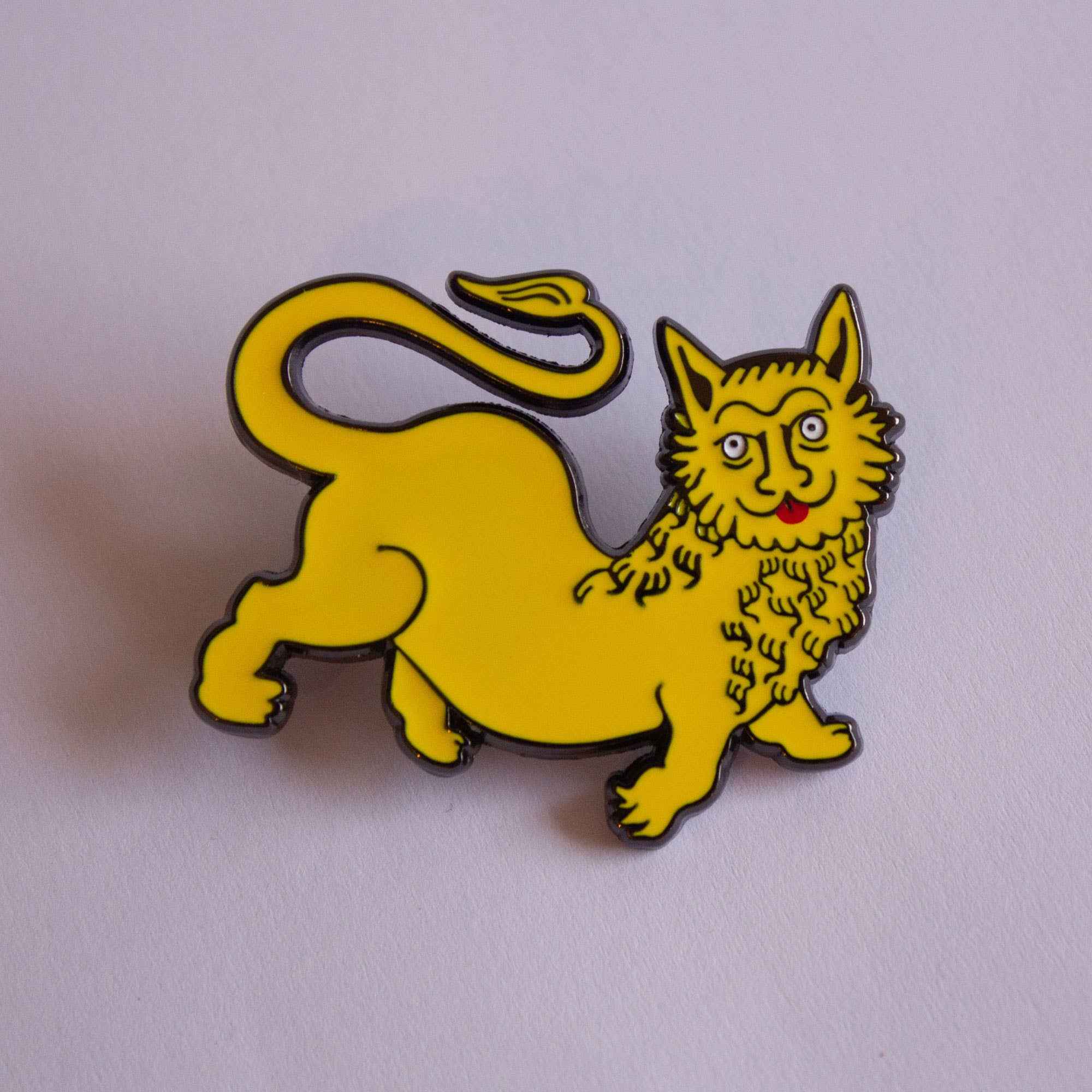 Dumb Medieval Lion enamel pin