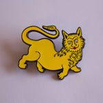 Load image into Gallery viewer, Dumb Medieval Lion enamel pin
