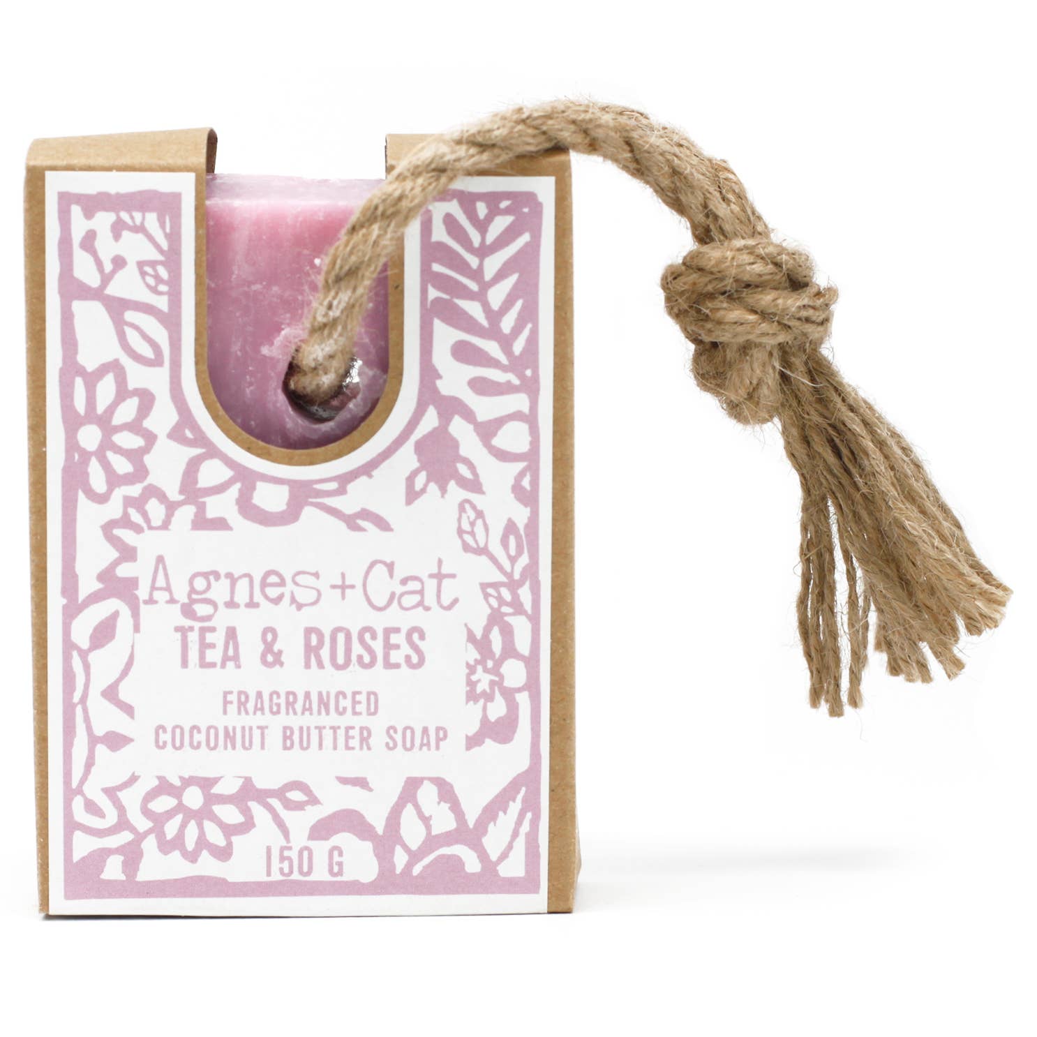 Tea & Roses soap on a rope