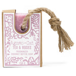 Load image into Gallery viewer, 150g Soap On A Rope - Tea &amp; Roses
