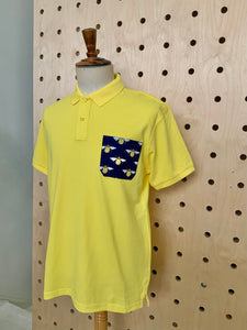 Bee Patch Pocket Yellow Polo