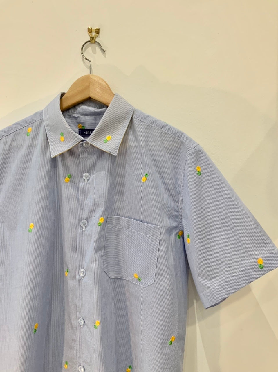 Pineapple Blue Stripe Cotton Shirt