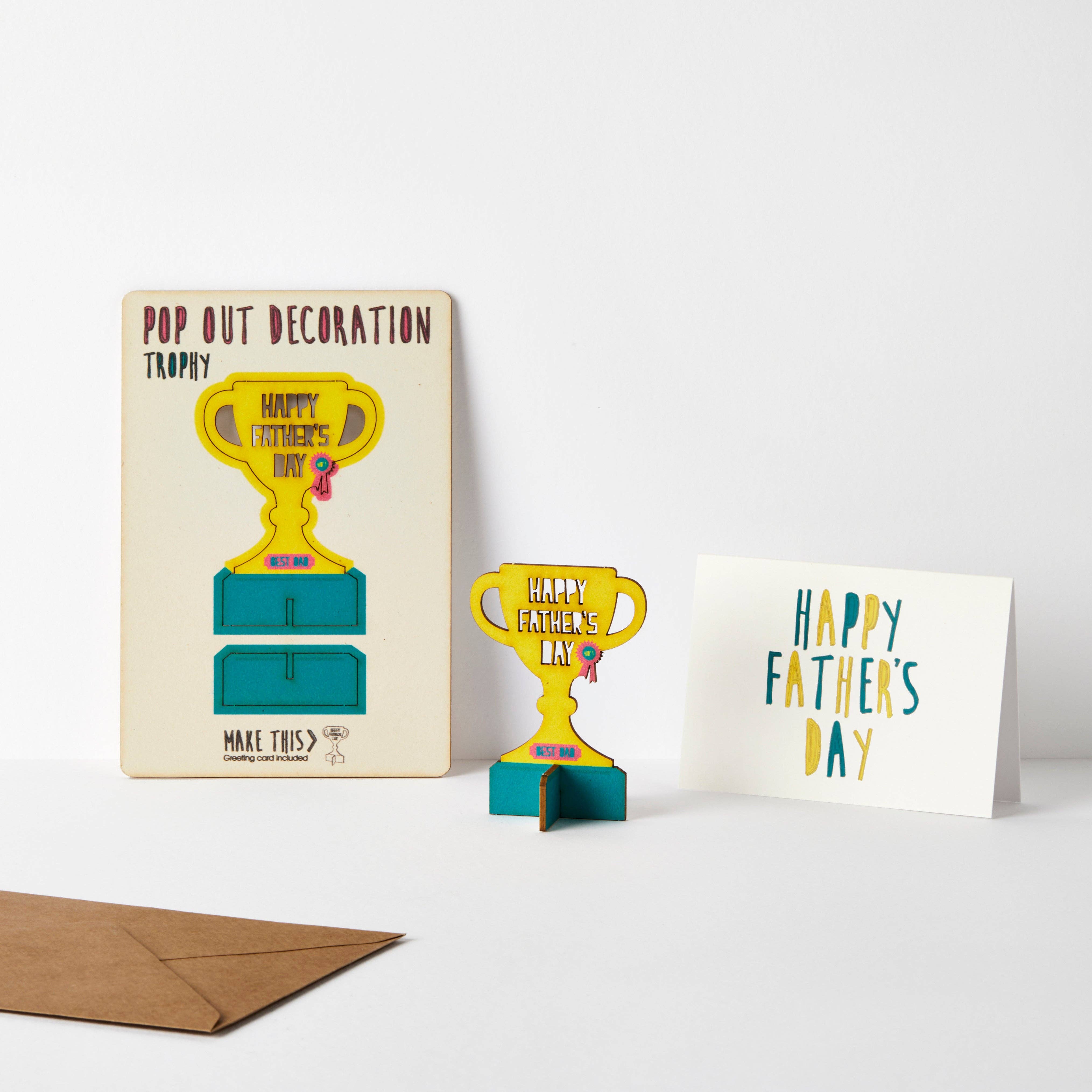 Pop Out Father's Day Trophy Card