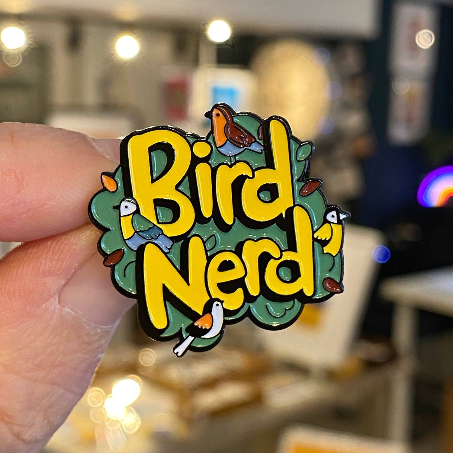 Bird Nerd Enamel Pin Badge