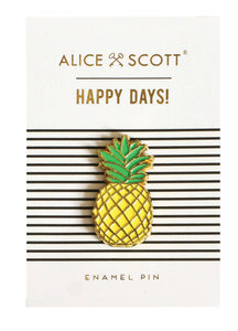 Alice Scott Badge Pineapple