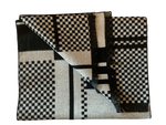 Carica l&#39;immagine nel visualizzatore di Gallery, Black and White Block Bamboo scarf

