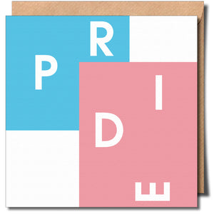 Pride Trans card Sent with Pride