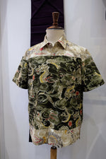 画像をギャラリービューアに読み込む, MUGI Dragon Japanese Cotton Shirt
