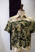 画像をギャラリービューアに読み込む, MUGI Dragon Japanese Cotton Shirt

