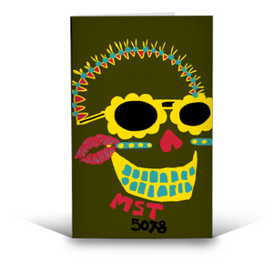 Mexican Skull A6 card