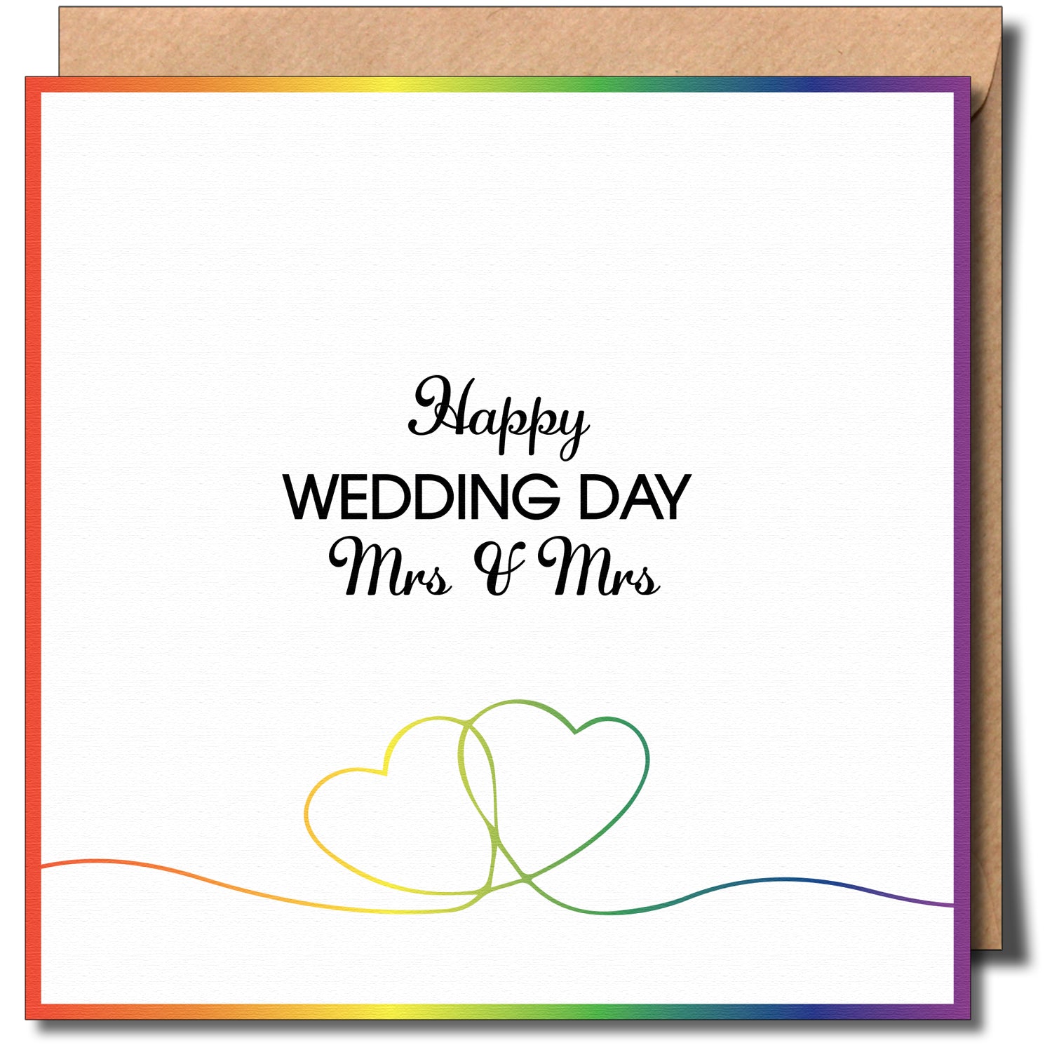 Mrs and Mrs greeting card