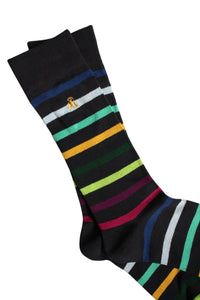 Liqourice stripe bamboo socks