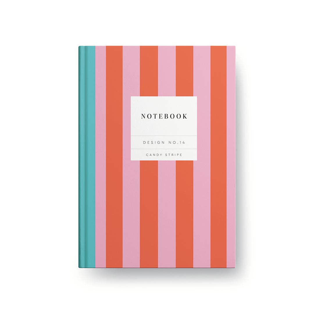 Candy Stripe Hardback Notebook Kaleido No.14