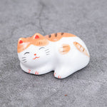 Carica l&#39;immagine nel visualizzatore di Gallery, Gohobi Ceramic Lucky Cat Chopstick Rest: Orange
