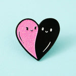 Load image into Gallery viewer, Heart Ghosts Enamel Pin
