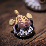 Carica l&#39;immagine nel visualizzatore di Gallery, Gohobi Handmade pufferfish ornaments Tea pets ceramic YiXing: Small
