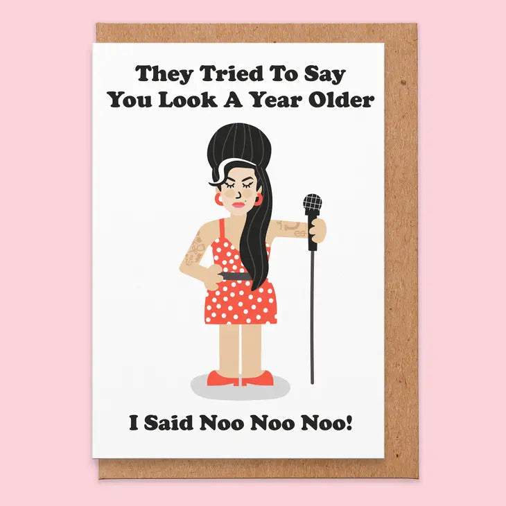 No No No Birthday Amy Winehouse card