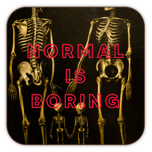 Coasters 'Normal Is Boring | Skeleton': Cork