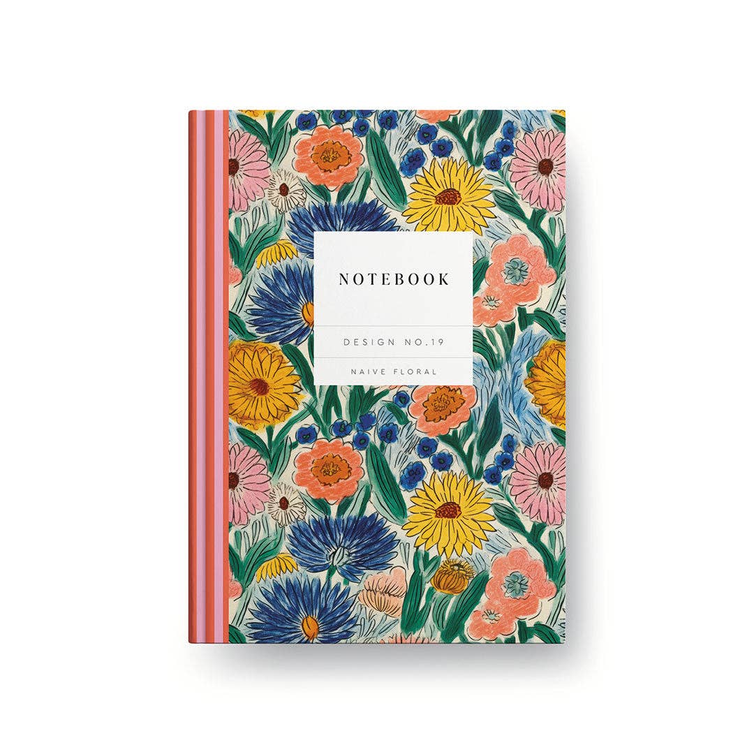 Naive Floral Hardback Notebook Kaleido 19
