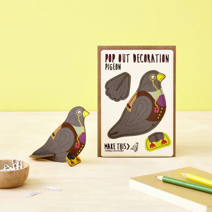 Pigeon Pop out card
