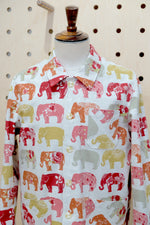 画像をギャラリービューアに読み込む, Elephant Parade Canvas Cotton Jacket
