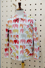 画像をギャラリービューアに読み込む, Elephant Parade Canvas Cotton Jacket
