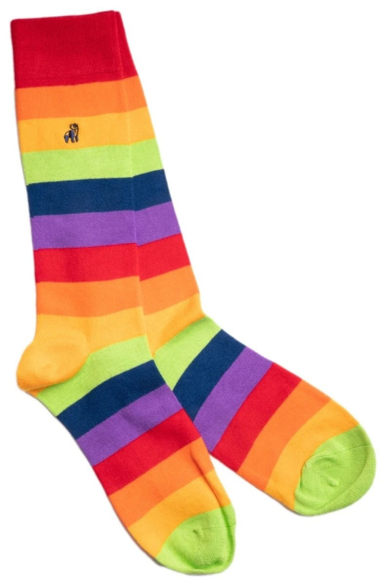 Pride bamboo socks by Swole Panda